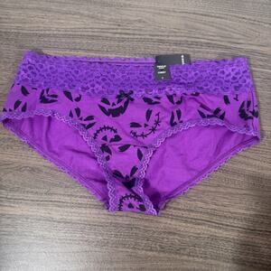Torrid Halloween Cheeky Panties – Purple Lace Jack-O’-Lantern Print Underwear